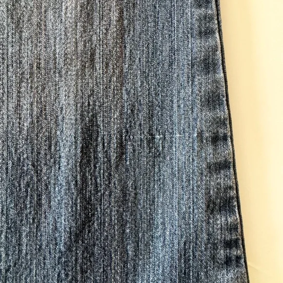 Y2K Mudd Jeans, Bootcut Flare, Striped Faded Wash, Low Rise, Women’s Size 7 - Picture 14 of 15